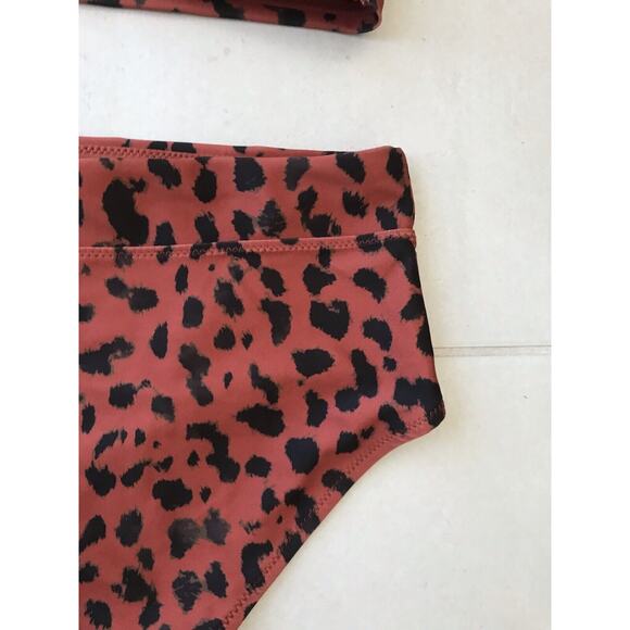 H&M Bikini Set Multicolor Animal Print Swimwear FLAWS - Picture 9 of 10